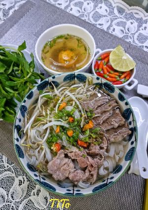 Hình của món Phở bò.