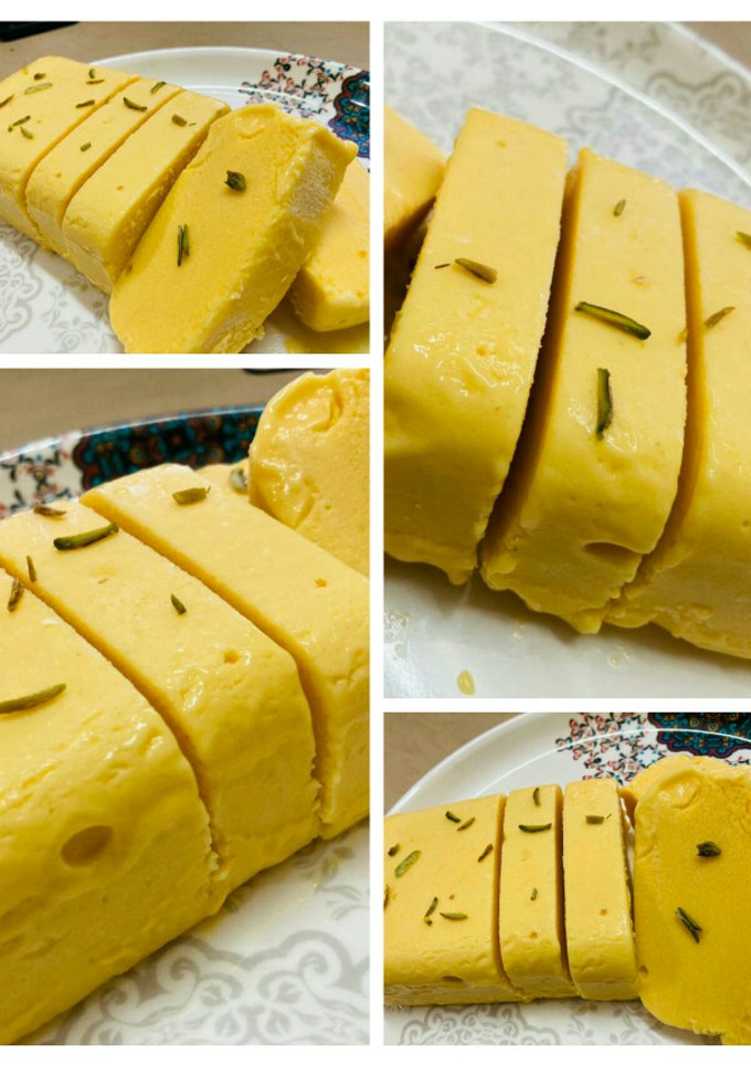 मैंगो आइसक्रीम (mango icecream recipe in Hindi) रेसिपी मुख्य फोटो