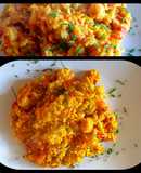 Arroz "Ariel" 😉al woock, con camarones. #conminombre