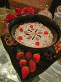 Almond Rice kheer wid strowbarries...fun with fruits