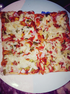 A picture of Bread pizza.