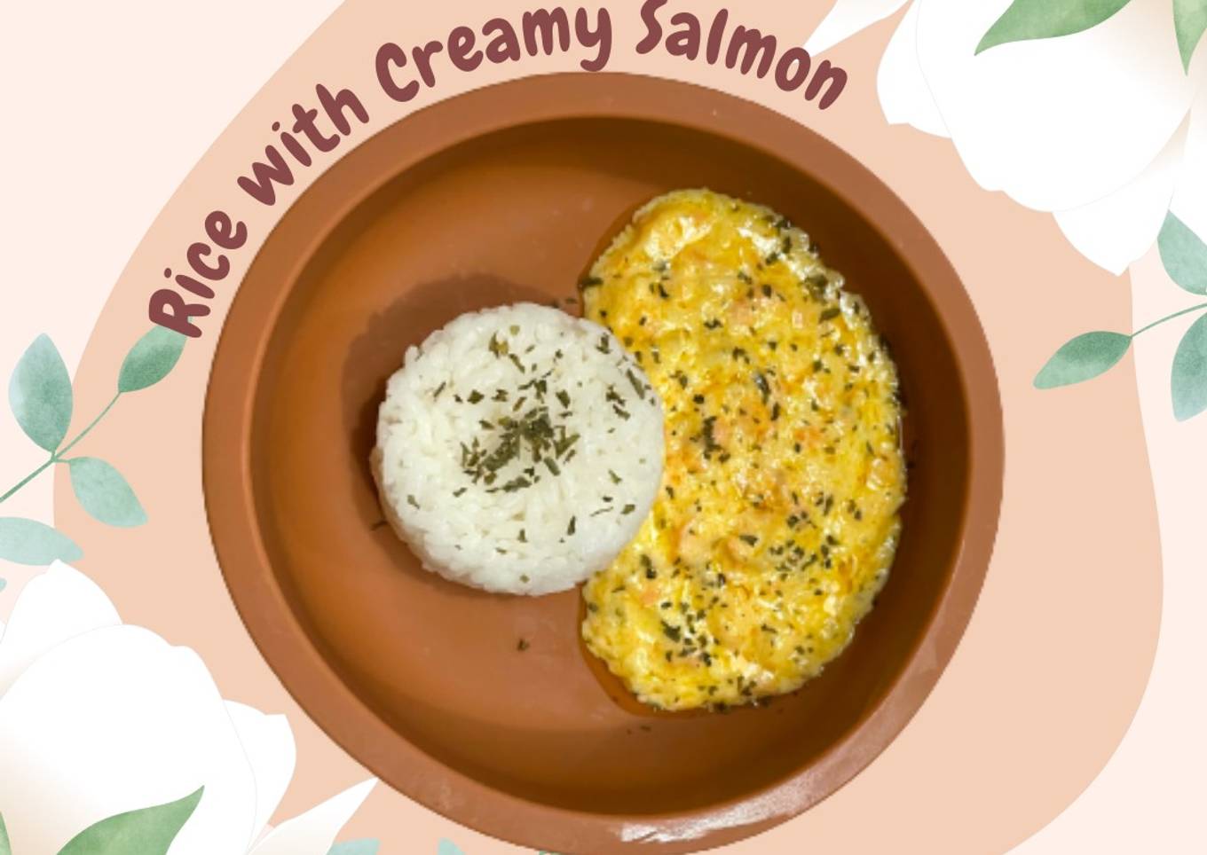 Resep MPASI 12+ - Rice with Creamy Salmon