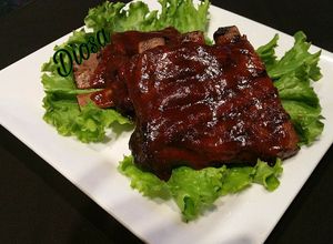 Una foto de Costillas de cerdo en salsa de tamarindo
