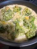 Cream sauce broccoli