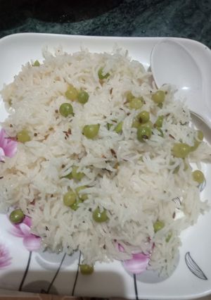 A picture of Mater (peas) pulav.