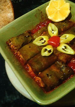 صورة لوصفة غرتان الفلفل الاخضر والسردين
