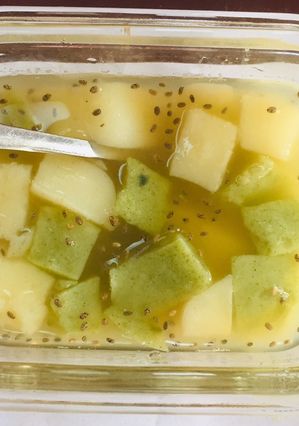 Hình của món Chè khúc bạch- bữa phụ.