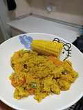 Quinoa con lentejas rojas, calabaza y heura