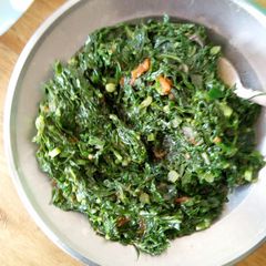 A picture of Fried Kales.