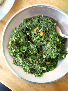 A picture of Fried Kales.