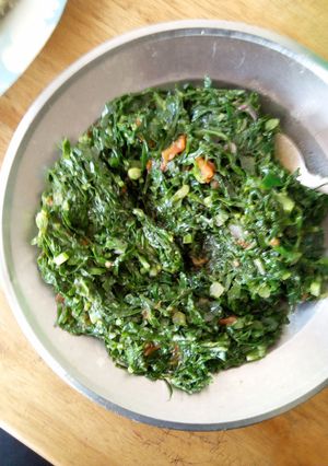 A picture of Fried Kales.