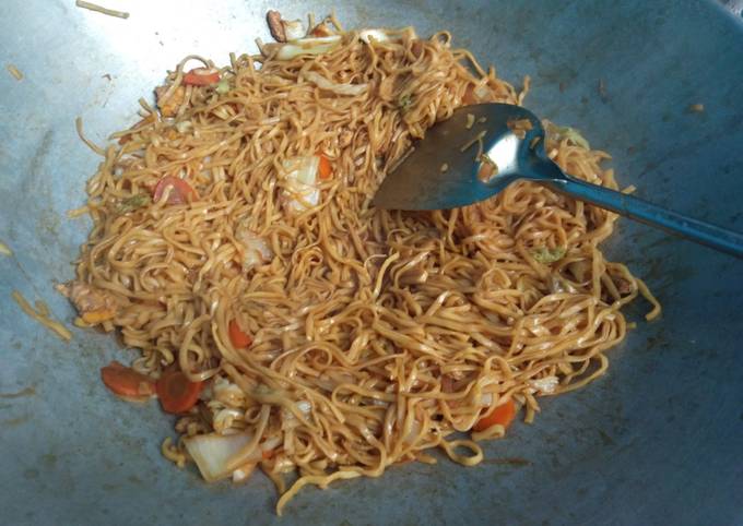 Tutorial Membuat Resep Mie Goreng Jawa pedas Lombok hijau