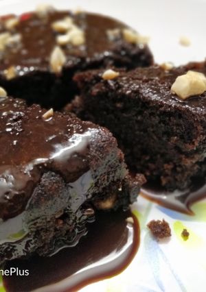 A picture of Biscuit Chocolate Cake No oven With 4 ingredients.