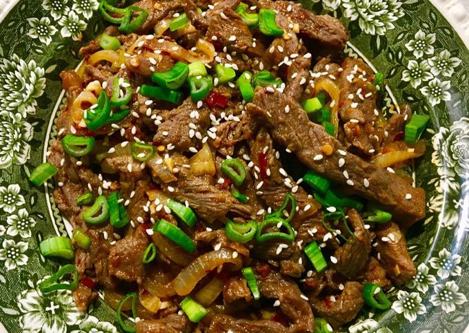 Korean beef bulgogi