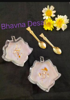 A picture of Purple yam Kheer.