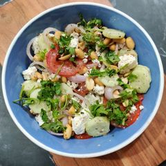 A picture of Peanut Salad with Red Wine Vinegar..