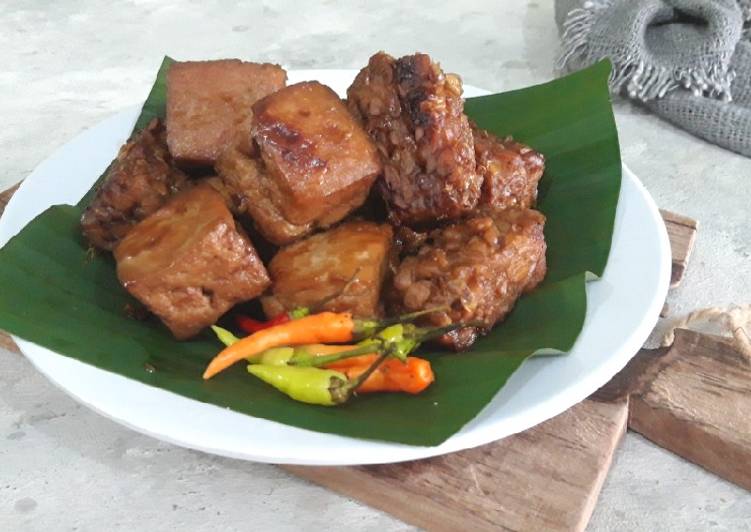 Anti Ribet, Memasak Tahu Tempe Bacem wajib dicoba