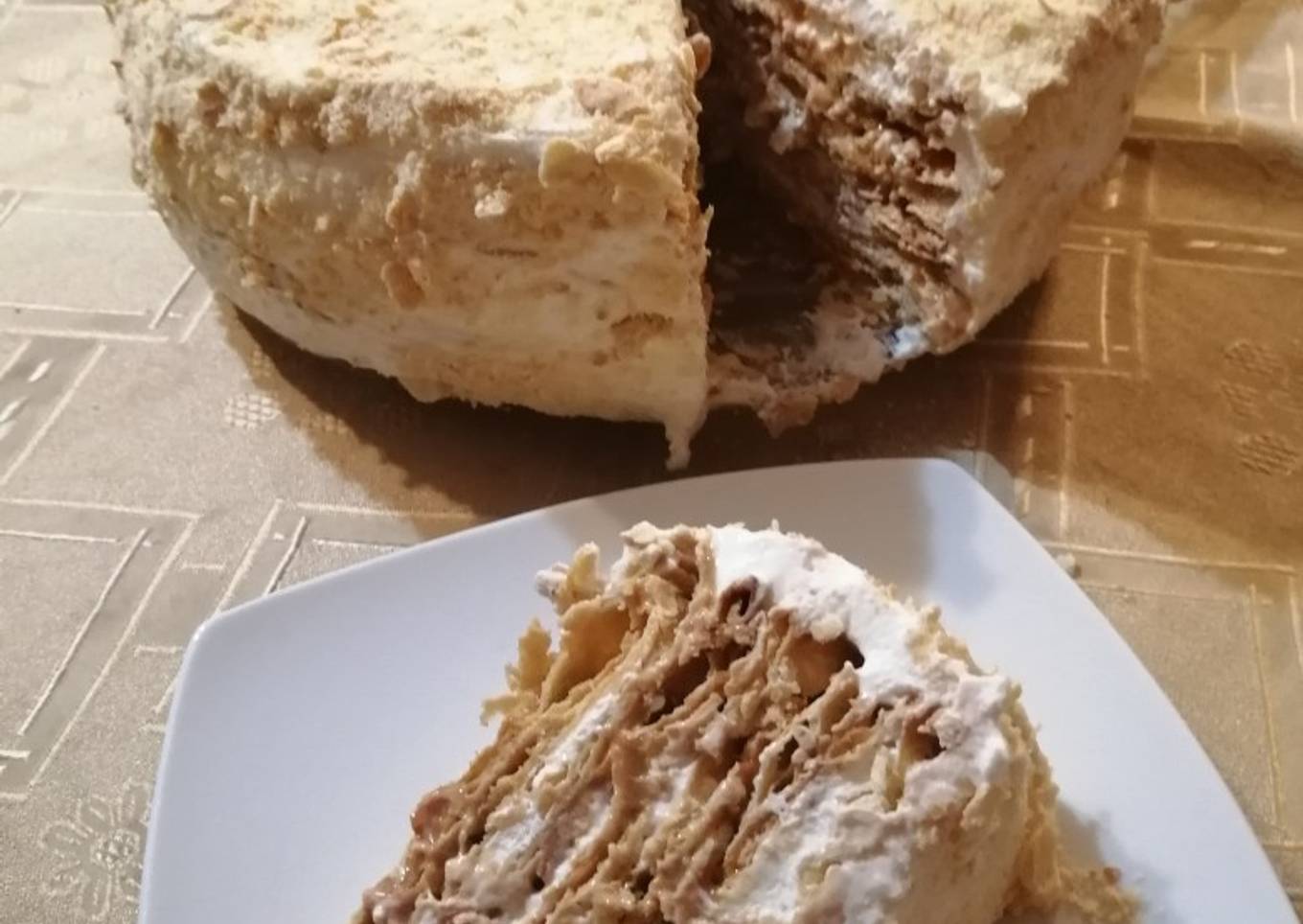 Torta pompadour (receta de hojarascas)