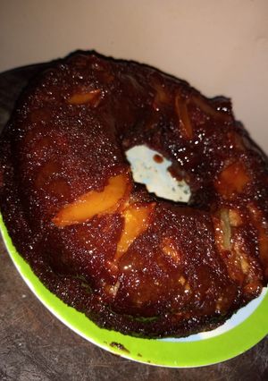 Una foto de Tarta invertida de Manzana