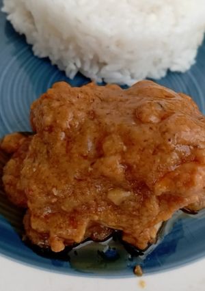 Una foto de Pollo al maní