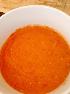 A picture of Creamy Tomato soup.