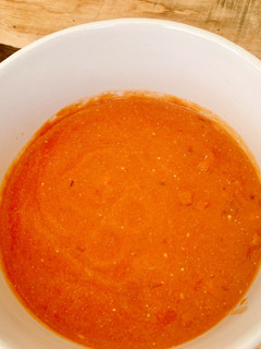 A picture of Creamy Tomato soup.