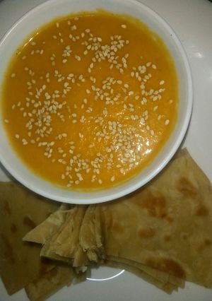 A picture of Carrot soup.