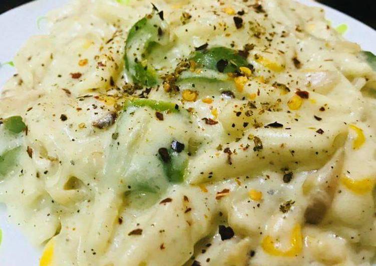 Easiest Way to Prepare Any-night-of-the-week White sauce penne pasta