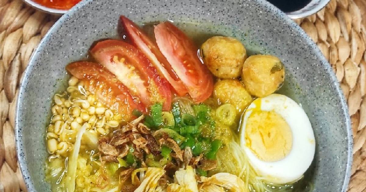 Resep 1. Soto Ayam Bening Komplit Oleh Era Antie - Cookpad