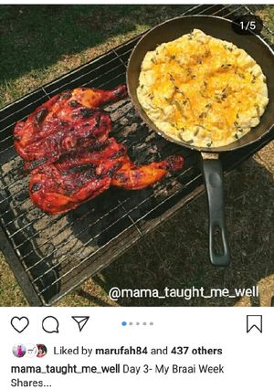 A picture of Braaid Mozambican Spatchcock.