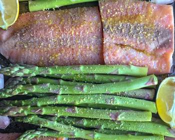 Unique Recipe Lemon Zest Salmon  Asparagus Very Delicious