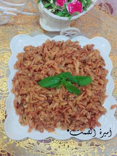 صورة لوصفة معكرونه باللحم