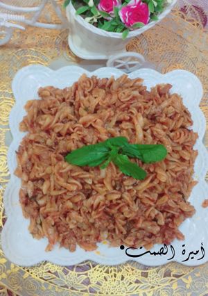 صورة لوصفة معكرونه باللحم