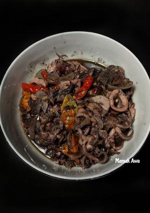 Foto resep Cumi Item Cabe Setan