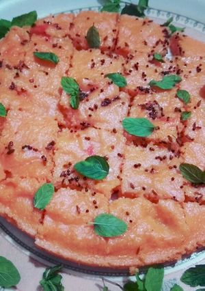A picture of Beetroot Dhokla.