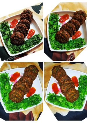 A picture of Bitter gourd kebabs.