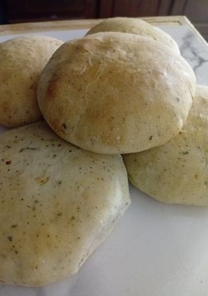 Una foto de Pan casero para hamburguesa tradicional