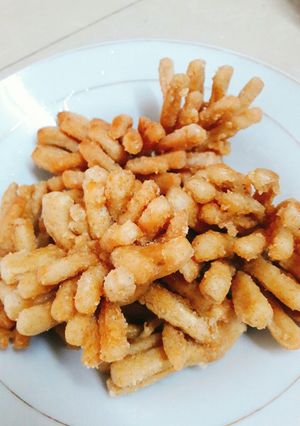 Hình của món Nấm đùi gà chiên hoa cúc(món chay).