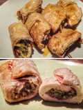 Involtini di fesa di tacchino con verza e speck