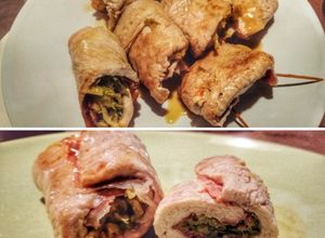 Foto di Involtini di fesa di tacchino con verza e speck