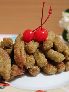 Foto resep Churros Pandan, 1 Telur No Mixer