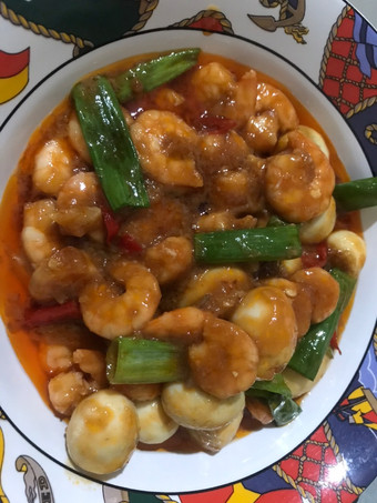 Cara Buat Udang asam manis dengan telur puyuh Rumahan