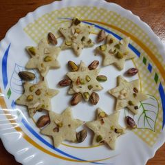 Milk powder burfi A picture of Milk powder burfi.
