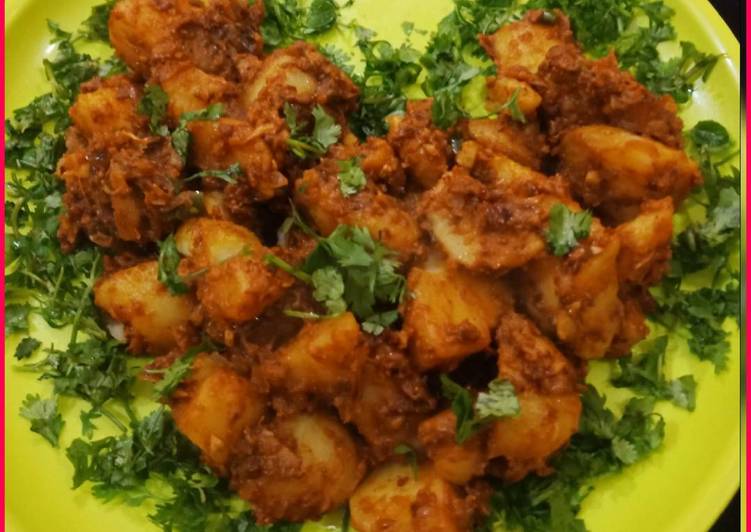 Recipe of Perfect Chatpate Achari Aloo Resturants Style