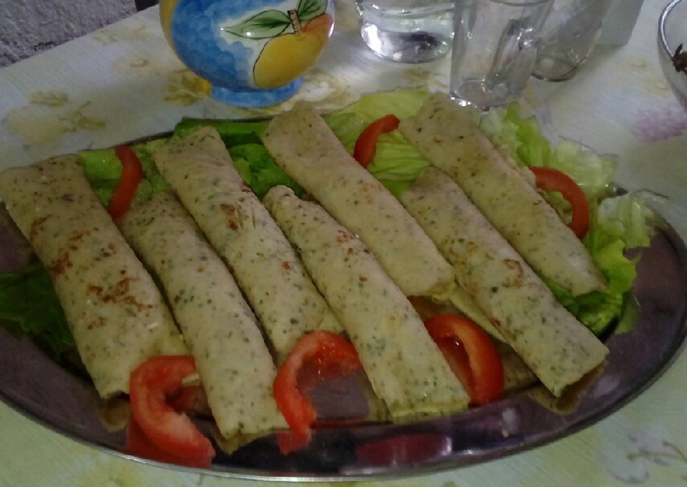 Crepes de patatas rellenos de Atún