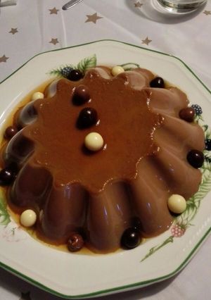 Foto principal de Flan con cacao y naranja