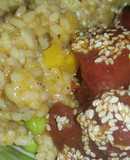 "Atún" vegano de sandía
