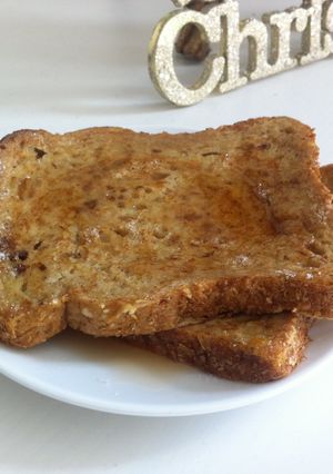 A picture of Vanilla Eggnog French toast.