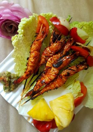 Foto resep Udang Bakar Saos Madu