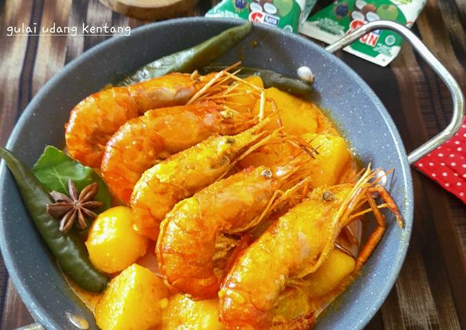 Resep Gulai Udang Kentang Oleh Tata My Beloved Cookpad